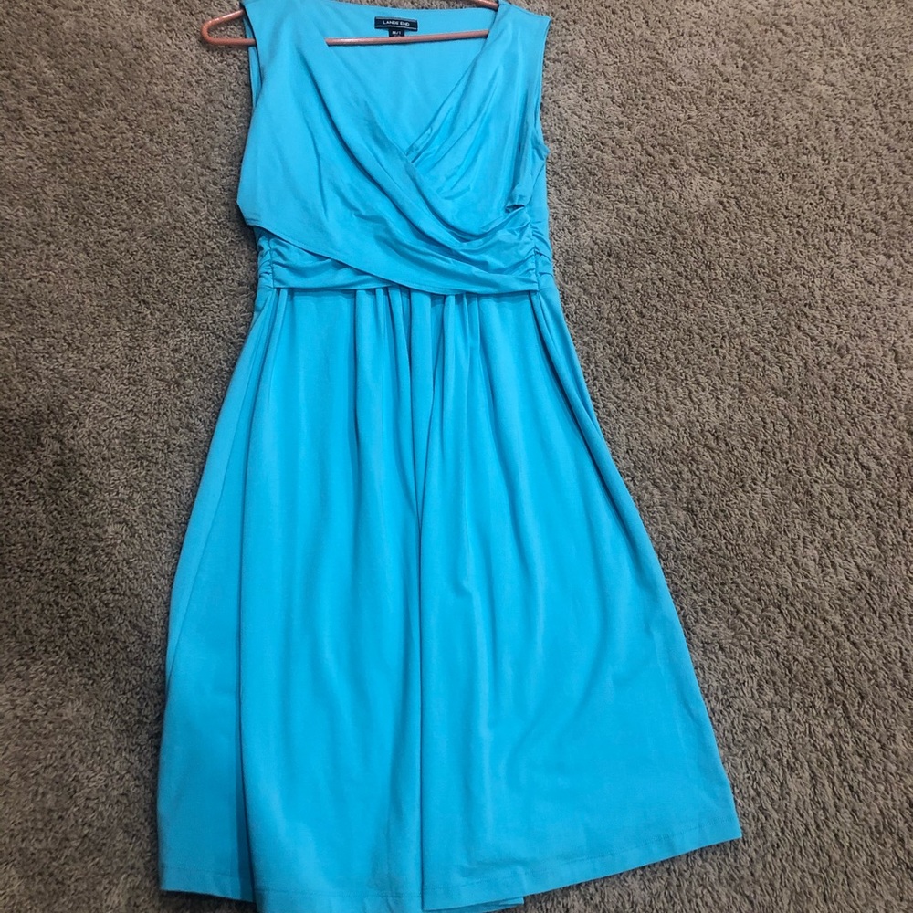 aqua blue dress